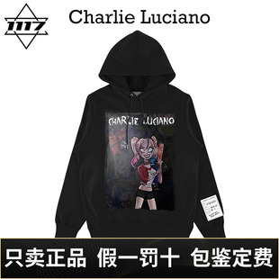 Charlie Luciano小丑女cl暗黑童话男女情侣潮牌圆领上衣卫衣帽衫