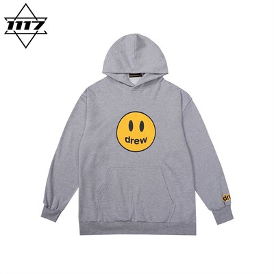 市面最顶版drew连帽卫衣笑脸帽衫