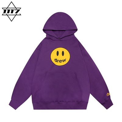 市面最顶版drew连帽卫衣笑脸帽衫