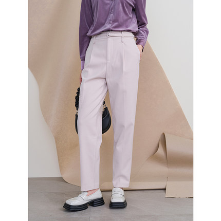 oldcolour欧珂冬季新款高腰宽松时尚长裤女P450704A1-899