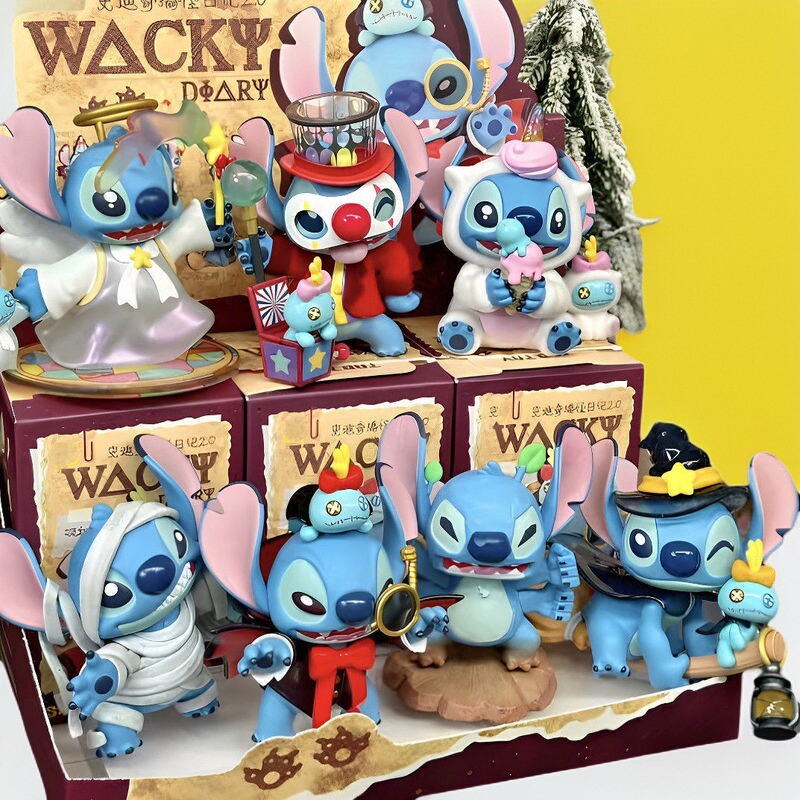 labubu盲盒手办潮玩公仔玩偶桌面摆件生日礼物 史迪仔搞怪日记2.0