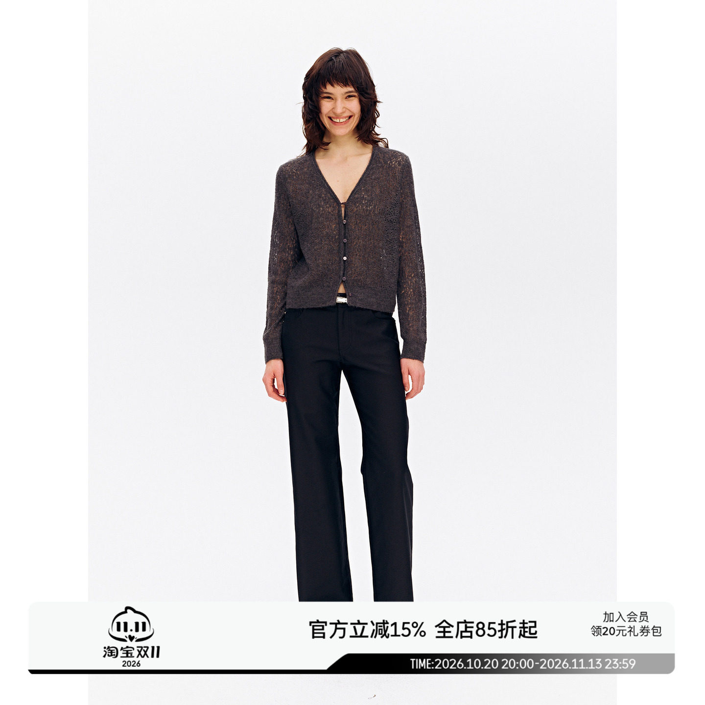 SEEKSIMPLE 莱赛尔棉质水洗柔软显腿长直筒休闲裤D0584