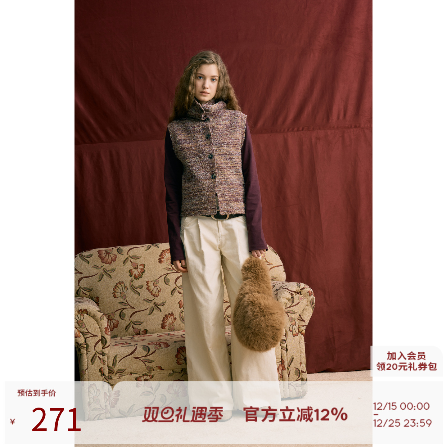 中腰通勤休闲风灯芯绒休闲裤