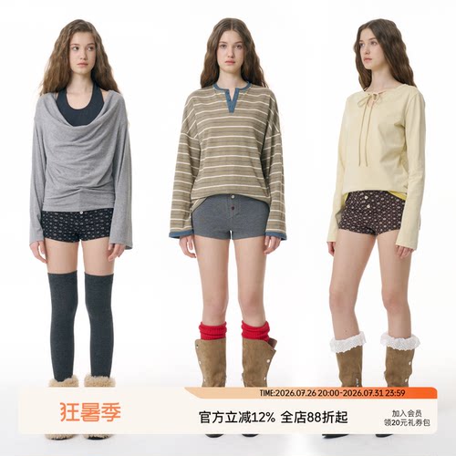低腰纽扣直筒短裤休闲短裤