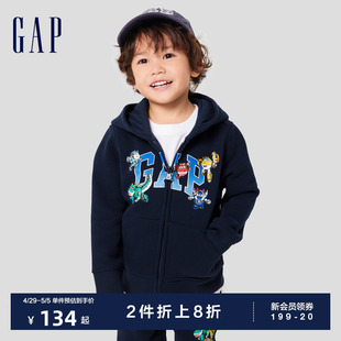 Gap男幼童春秋洋气卫衣连帽衫 儿童装 超级飞侠联名 上衣766203