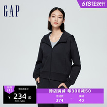 Gap女装春季2024新款宽松廓形Scuba卫衣运动时尚柔软连帽衫891632