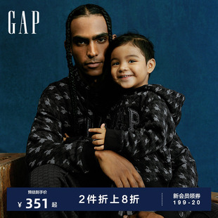 GAP DAP联名 运动卫衣838150 男童抓绒柔软连帽衫 男女同款