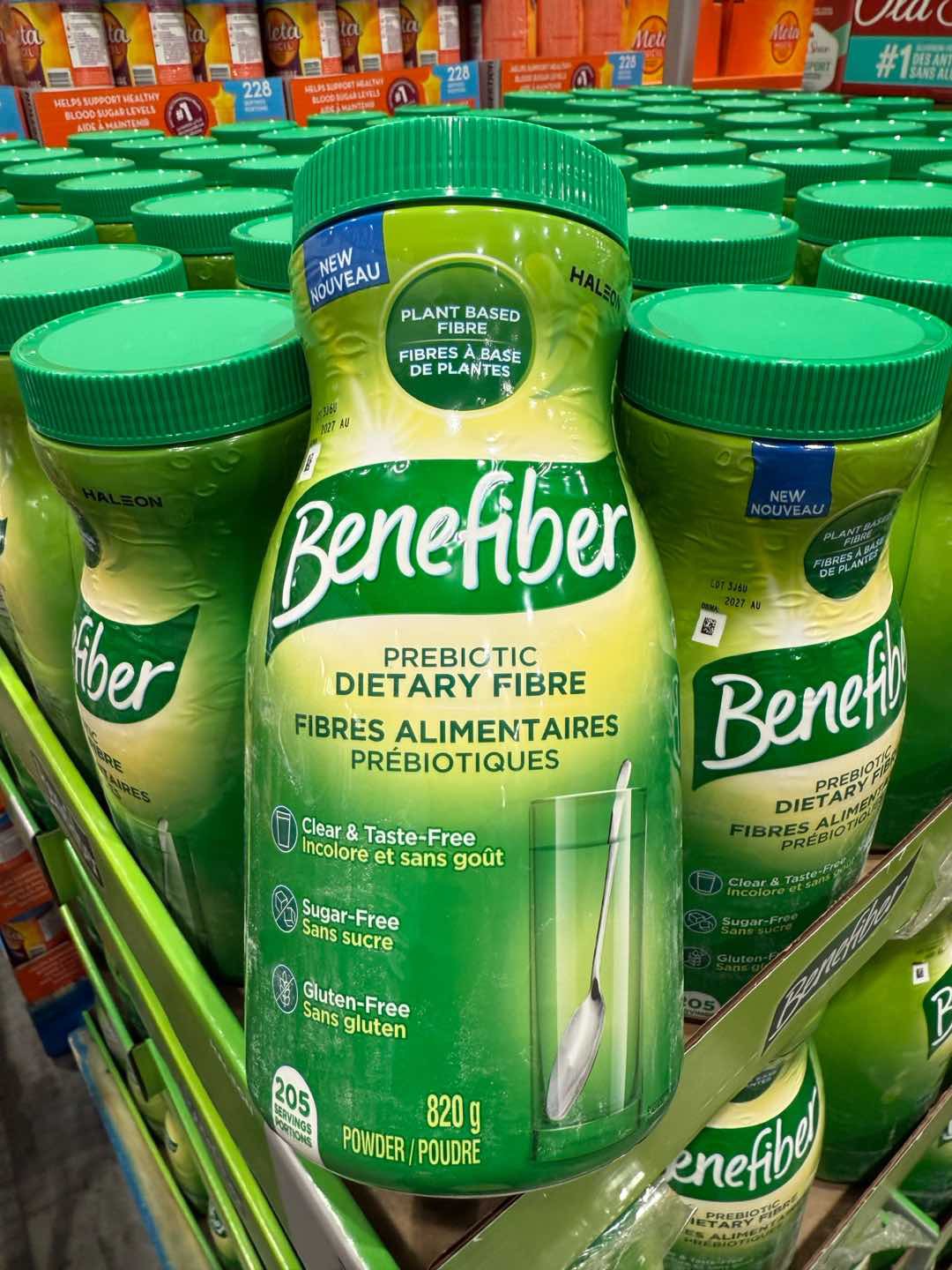 温哥华直邮BENEFIBER水溶性膳食纤维粉无味无糖代餐粉820g