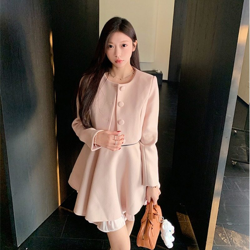 miu系氛围感桃花粉温柔套装裙子少女小香风圆领小外套搭配背心裙,女装/女士精品,西装,淘宝优惠券,粉丝福利购,淘宝优惠卷