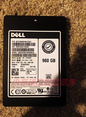 Dell 960GB SSD SATA MU MLC 2.5 0DD4G0 SM863A 服务器固态硬盘