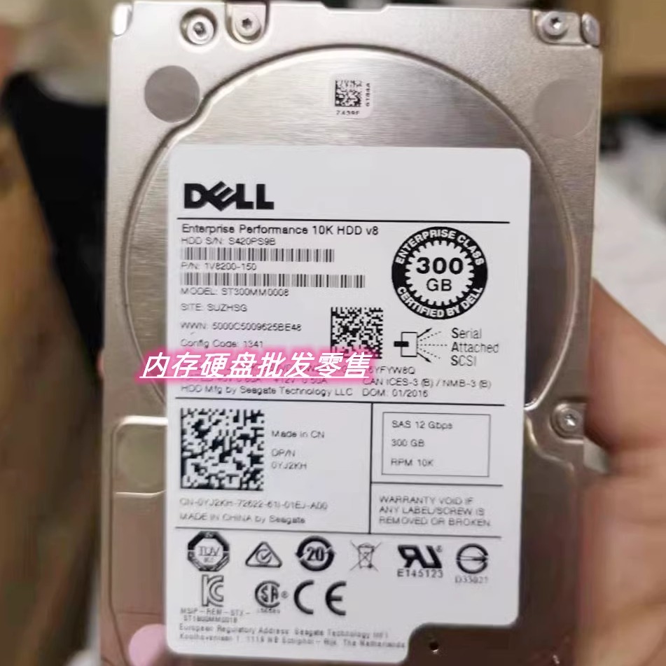 YJ2KH300GBSAS2.5硬盘