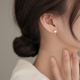 耳环小众高级感耳饰 爆款 巷南 999纯银淡水珍珠耳钉女2025新款