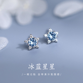 925纯银五角星耳钉女小众轻奢2026新爆款 巷南 高级感耳环耳饰