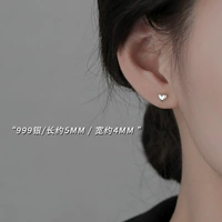 Серьги, серебро 999 пробы