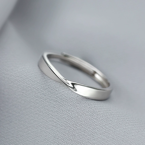 Lane South Pure Silver Mobius Ring Nishe вместе
