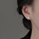 小众耳环高级感耳饰女 爆款 巷南 999纯银珍珠耳钉轻奢2025新款