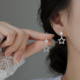女耳饰 耳环小众设计轻奢高级爆款 巷南 999银星星耳钉2026新款