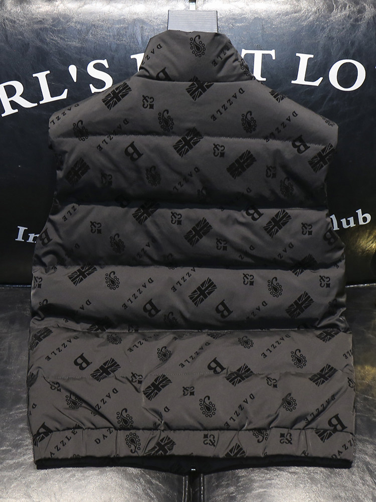 유럽의 하이 엔드 트렌디 브랜드 겨울 다운 조끼 남자 2022 새로운 따뜻한 조끼 조끼 패션 자켓 남성용