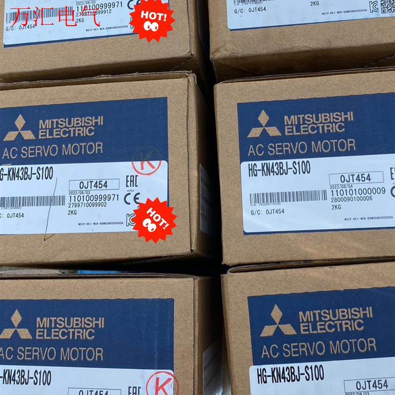非实价议价议价三菱带刹车伺服电机,型号HG-KN43BJ-S100,数量十(