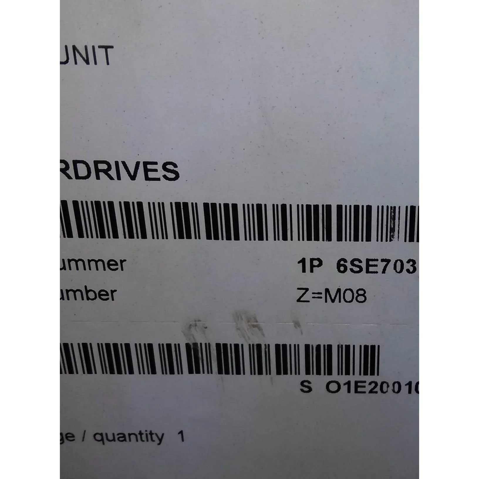 非实价议价议价现货未拆封制动单元6SE7031-6EB87-2DA1-Z Z=M08非