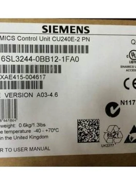 非实价议价议价6SL32440BB121FA0 G120控制单元 CU240E-2 PN 6SL3