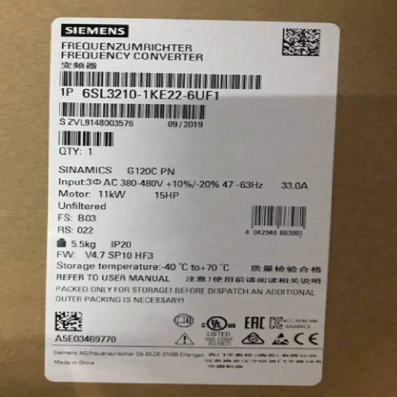 非实价议价议价6SL3210-1KE22-6UF1G120C变频器11kW功率6SL32101K