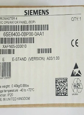 非实价议价议价6SE6400-0BP00/OBPOO-0AA1/OAA1变频器基本操作面