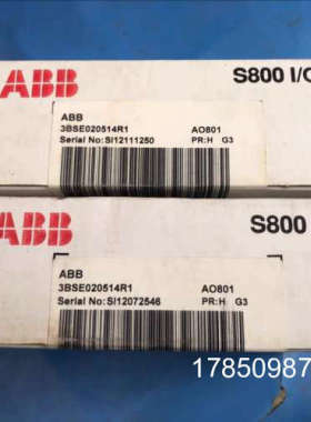 议价ANALOGUE OUTPUT UNIT TYPE: ABB AO801 ， P/N: 3BSE020514R