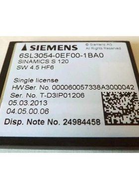 非实价议价议价S1206SL3054-0EF01-1BA0全新原装CF卡6SL3054-0EF0