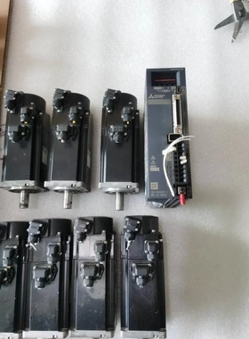非实价议价议价二手伺服电机驱动器 MR-JE-40AS+HJ-KS43BJ 成套