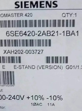 非实价议价议价6SE64202AB215BA1 MM420变频器1.5kW 6SE6420-2AB2