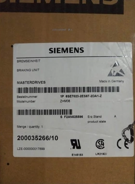 非实价议价议价主驱动制动单元6SE7023-2ES87-2DA1 IP20 510-650V