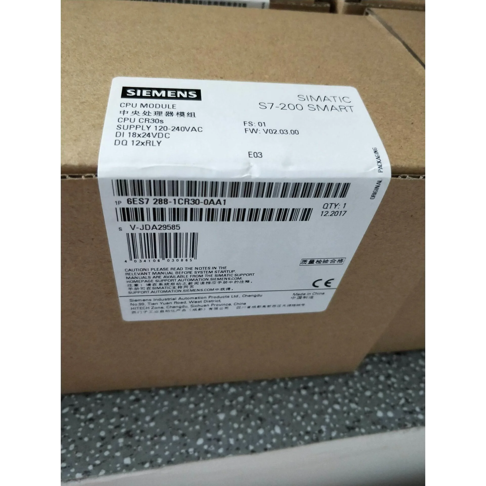 非实价议价议价IP 6ES7 288-1CR30-0AA1S7-200SMARTAC/DC/继电器