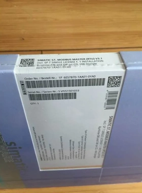 非实价议价议价6ES78701AA010YA0Master V3.1 6ES7870-1AA01-0YA0
