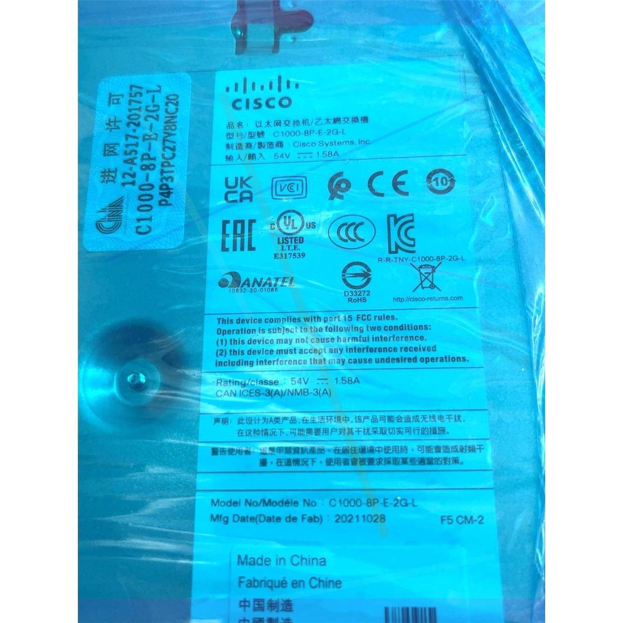 非实价议价议价思科C1000-8P-E-2G-L 交换机测试正常 现货当天非
