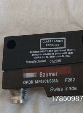 议价Baumer保盟光电开关激光感测器OPDK 14P1901/S35A议价