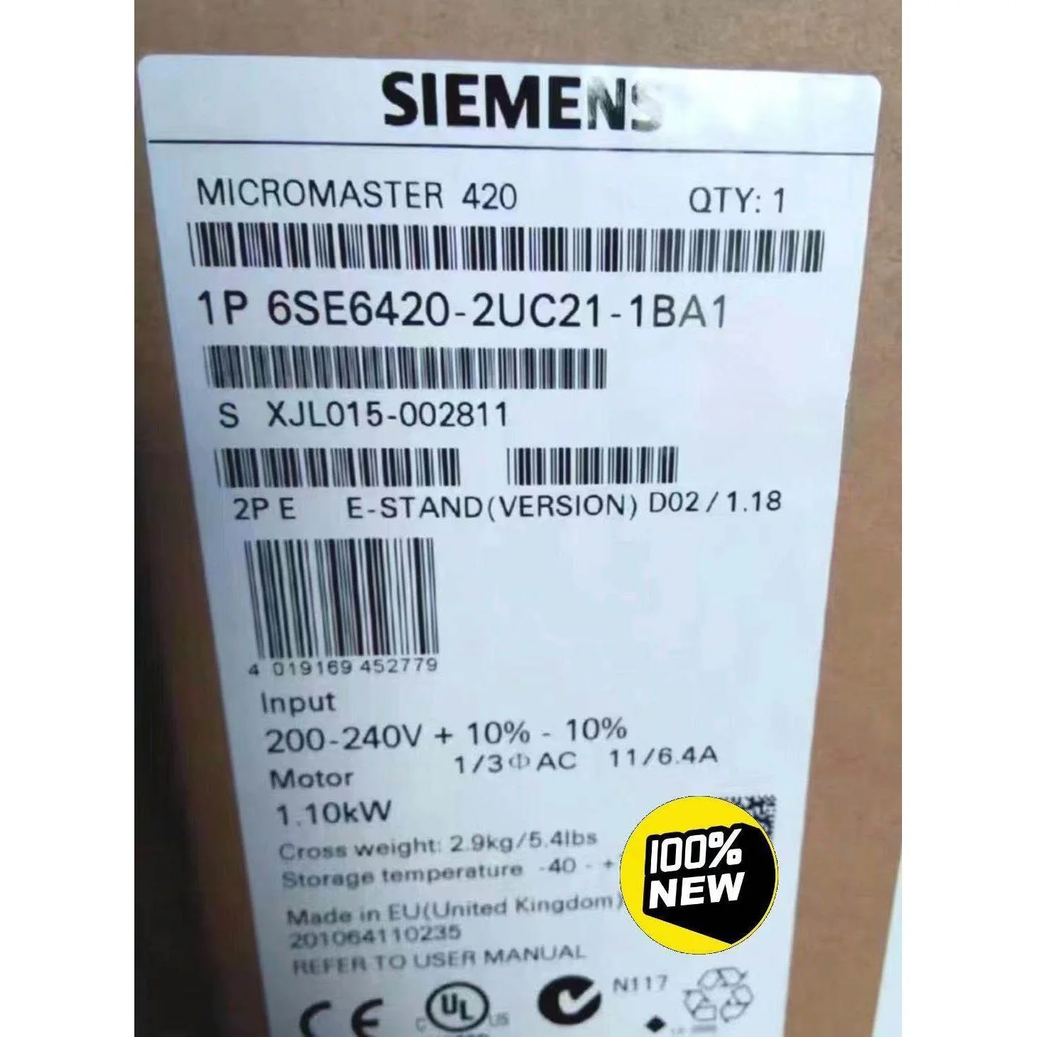 非实价议价议价6SE6 420-2UC21-1BA1MM420变频器6SE6420-2UC21-1B