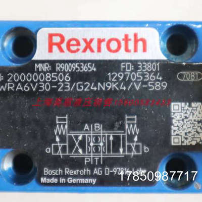 议价4WRA6V30-22/G24N9K4/V-589 R900953654 德国力士乐REXROTH比