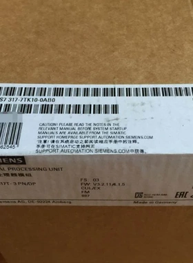 非实价议价议价6ES73177TK100AB0CPU317T-3PN/DP 6ES7317-7TK10-0