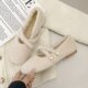 冬季 配裙子单鞋 子法式 玛丽珍女鞋 女温柔晚风毛毛鞋 秋冬平底仙女鞋