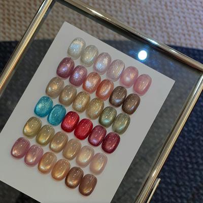 小橘猫20色冰透玻璃珠猫眼胶