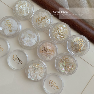 AONNAIL美甲超薄厚贝壳片鲍鱼贝彩色美甲贝壳美甲贝壳薄片