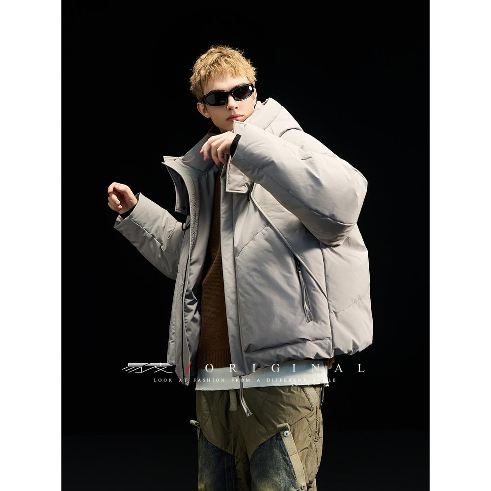 2025冬季新款羽绒面包服男女同款加厚保暖连帽潮牌百搭外套