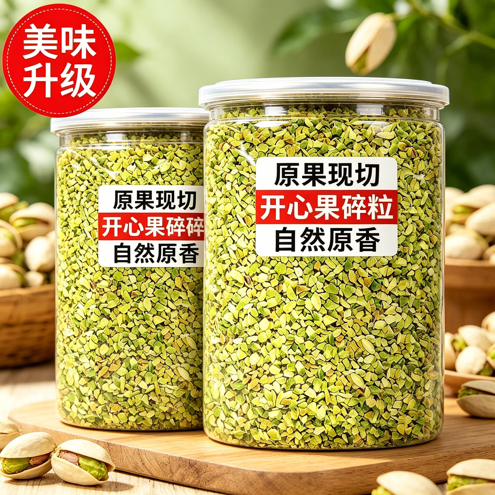 熟开心果碎500g烘焙原料点缀冰淇淋奶茶蛋糕装饰马卡龙夹馅坚果碎