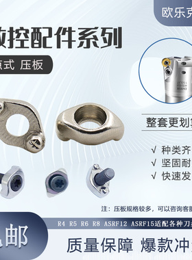 圆鼻立铣刀杆压板刀盘压块点式压板R4 R5 R6 R8 -5.0数控刀粒压块