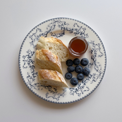 中古风陶瓷西餐盘甜品碟