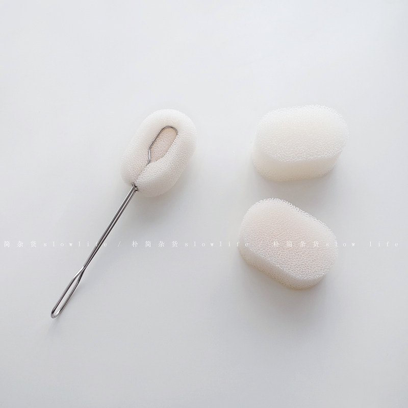 朴简 日式可替换海绵杯刷 玻璃杯清洁刷子海绵刷奶瓶刷 8223,家庭/个人清洁工具,厨房用刷,淘宝优惠券,粉丝福利购,淘宝优惠卷