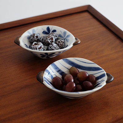 釉下彩手绘陶瓷小碗水果碗