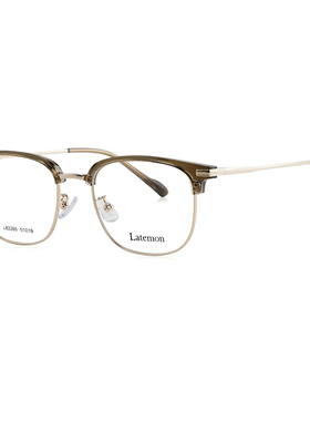 Latemon浪特梦潮流近视眼睛框网红镜架女文艺光学镜架男韩系82260