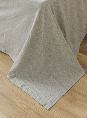 纯棉天竺棉纯色床单纯棉单件 裸睡超柔亲肤定制单双人针织棉床罩